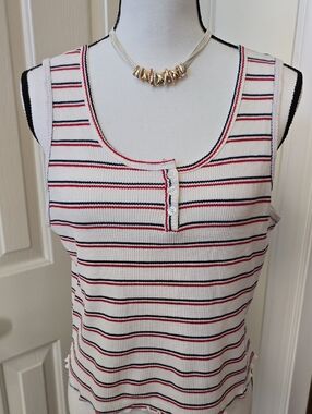 SO BRAND WOMENS JUNIOR SIZE STRIPED SUMMER TANK TOP SIZE XL